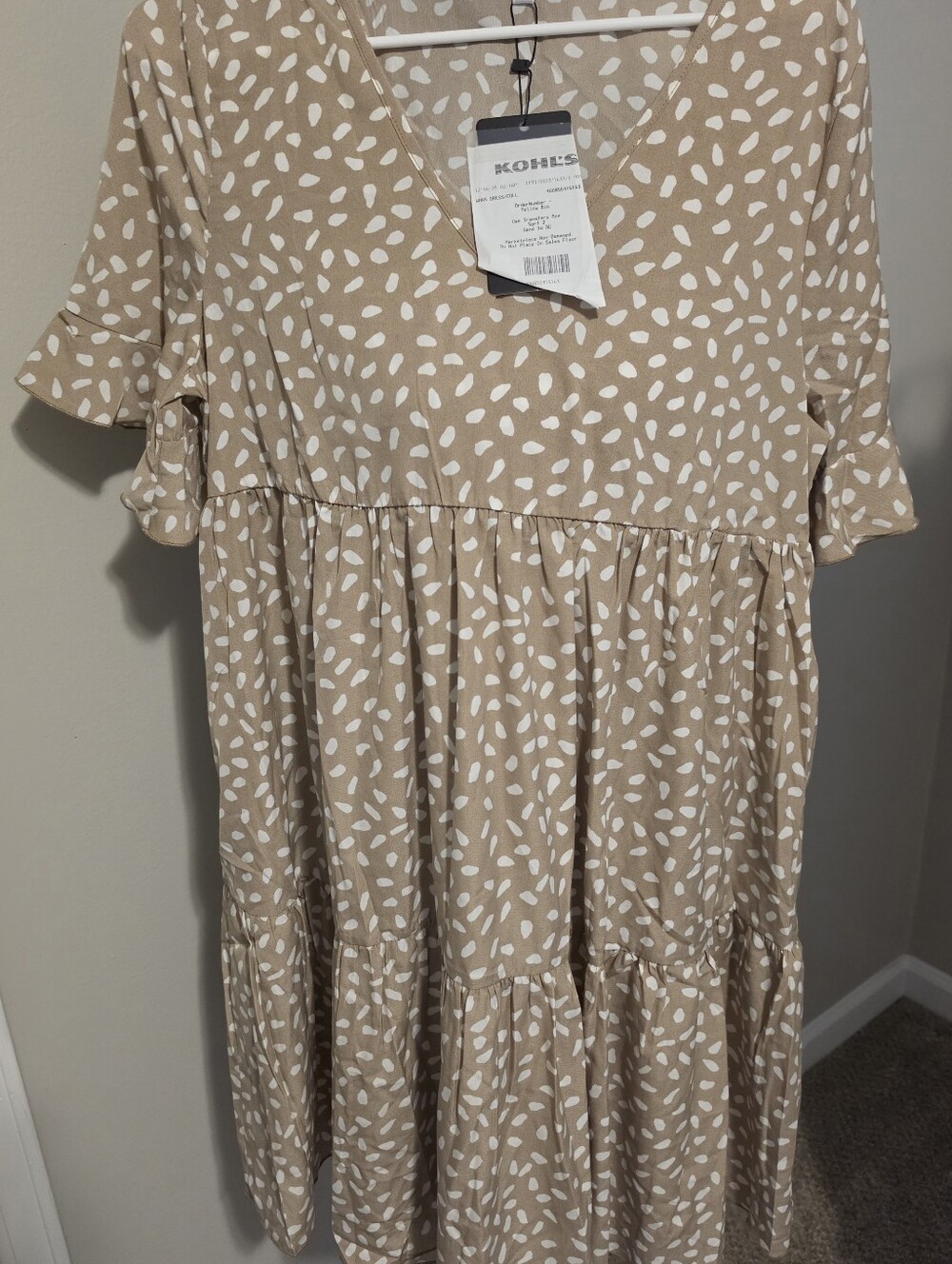 Plus-Size/Maternity Ruffle Babydoll Dress - Picture 3 of 3
